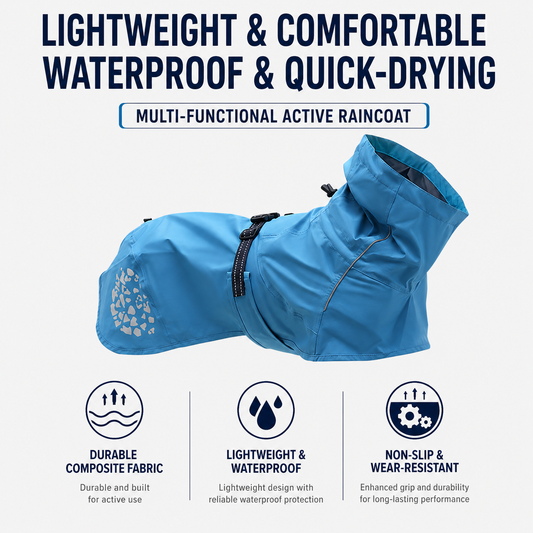Waterproof Dog Raincoat – Windproof Reflective Pet Jacket