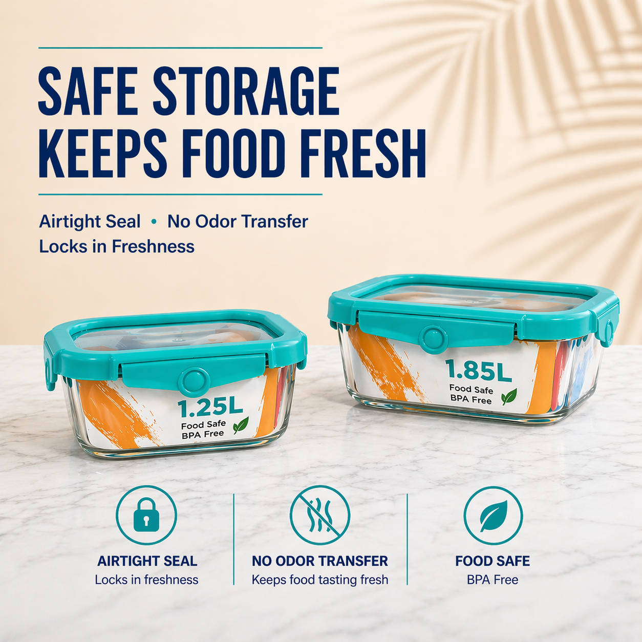 Airtight Leak-Proof Food Storage Container – BPA Free & Microwave Safe