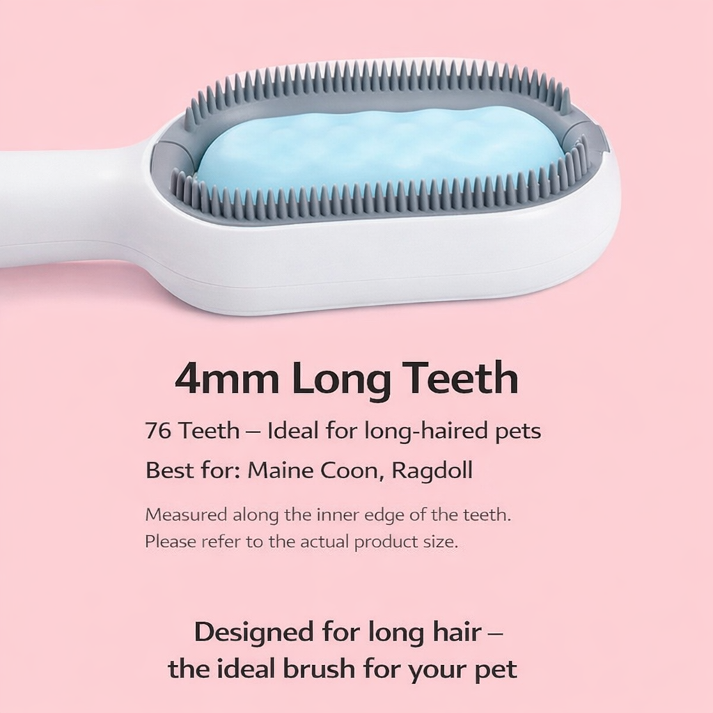3-in-1 Pet Grooming Brush with Water Tank
