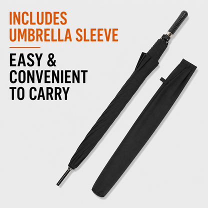 Carbon Fiber Lightweight Business Umbrella – Semi Auto Open & Windproof