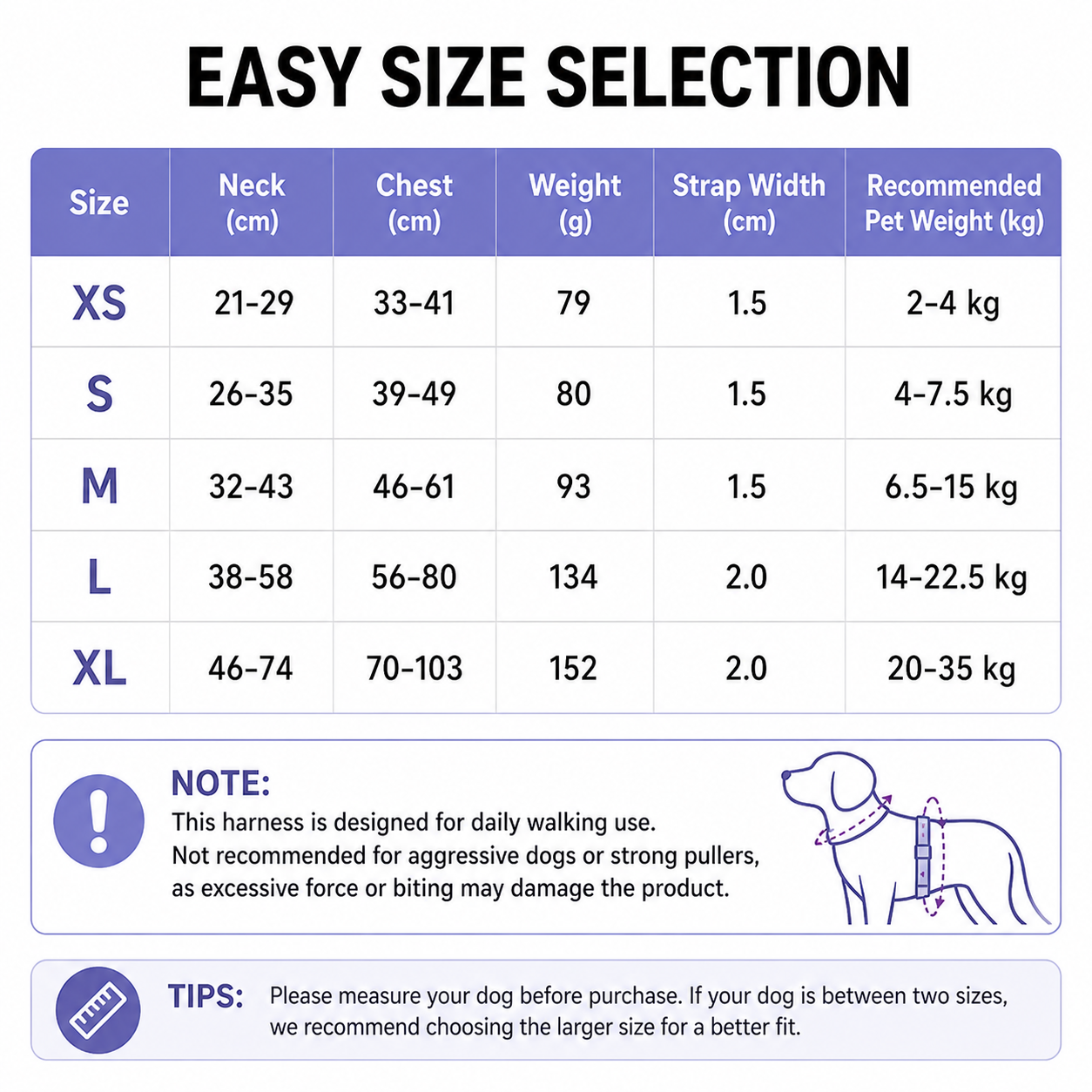Cooling No-Pull Dog Harness (Lightweight & Breathable)