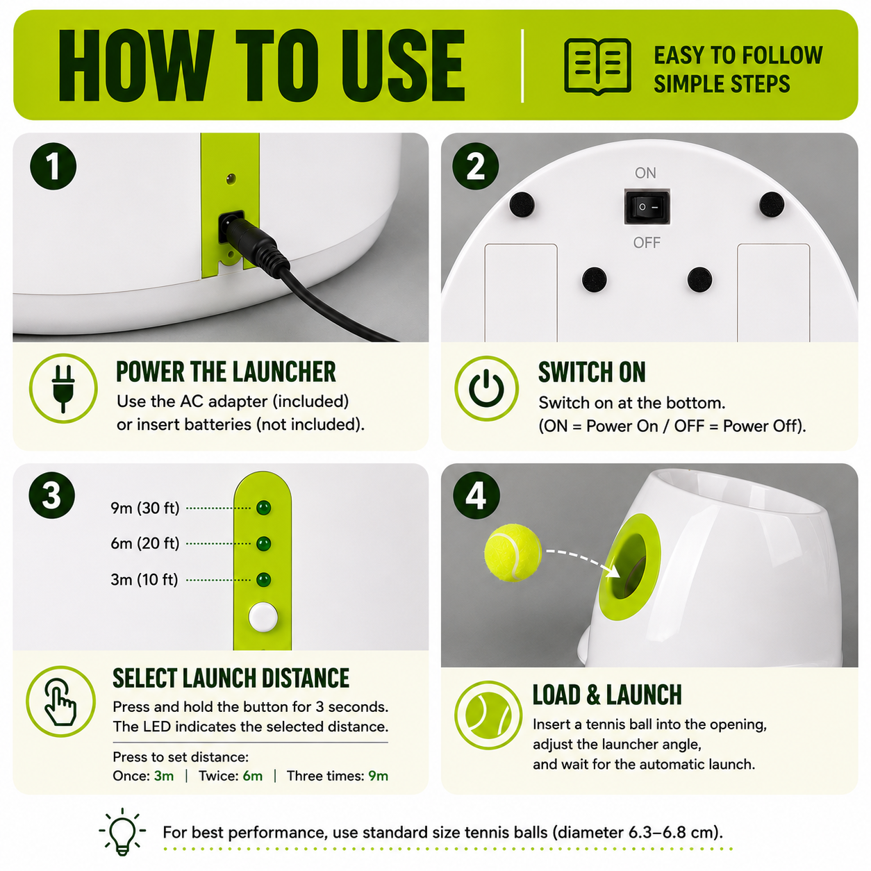 Automatic Tennis Ball Launcher for Dogs