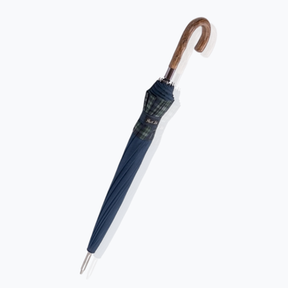 12-Rib Windproof Classic Long Umbrella – Large 115cm Coverage, Durable & Waterproof