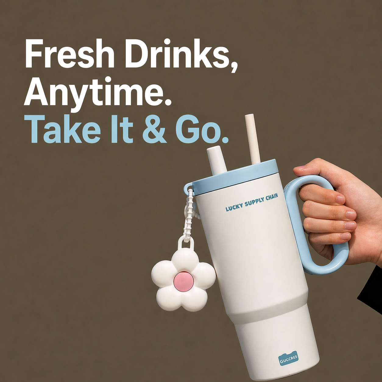 720ML Leak-Proof Thermal Cup with Handle