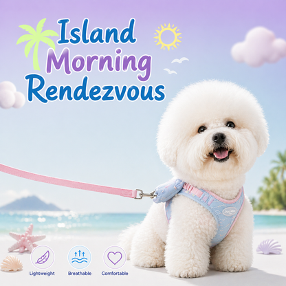 Macaron Pet Harness & Leash Set (Breathable & Adjustable)