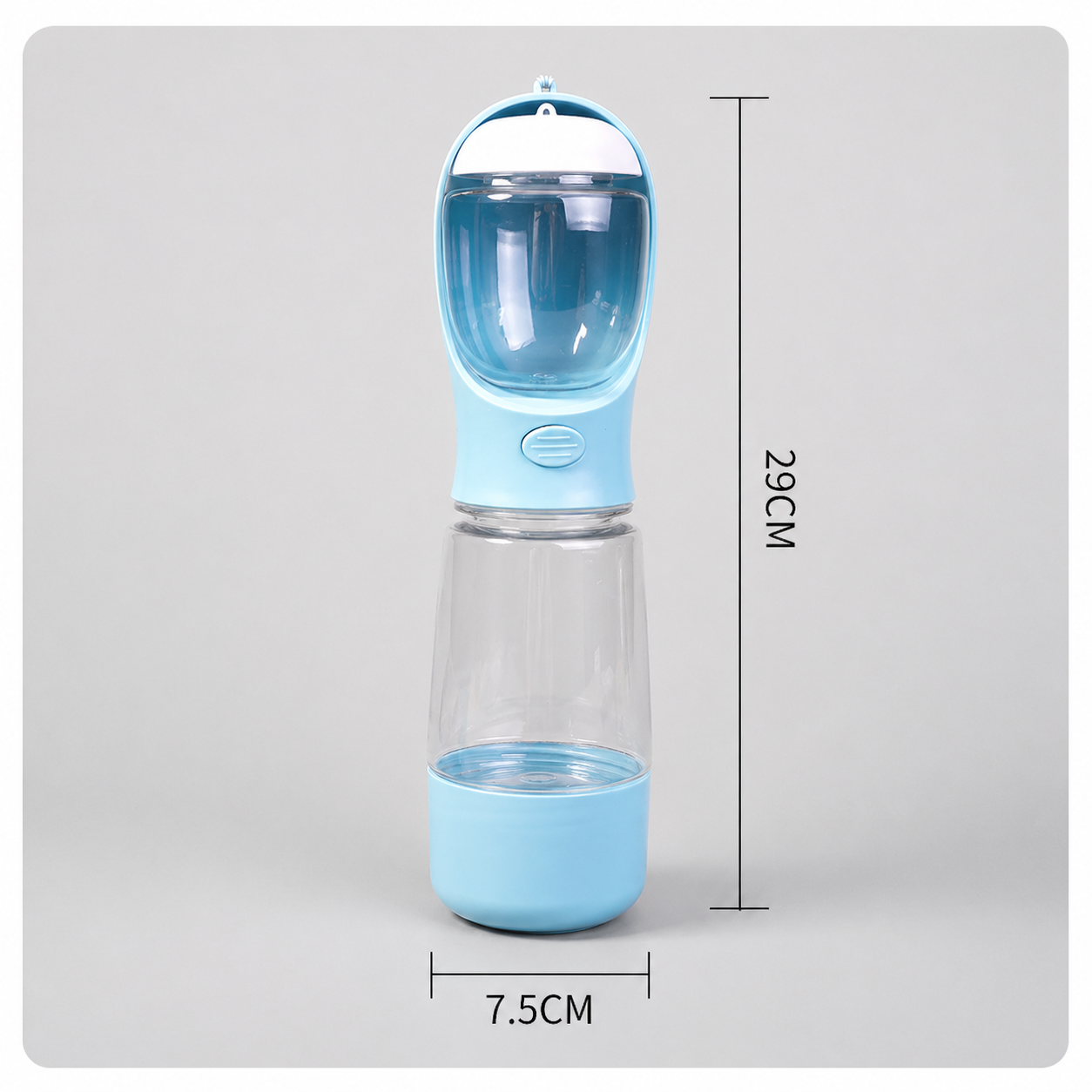 3-in-1 Portable Pet Travel Bottle (Water + Food + Waste Bag)