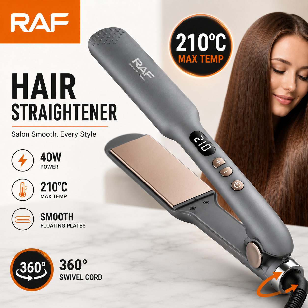 RAF R4484 Digital Hair Straightener