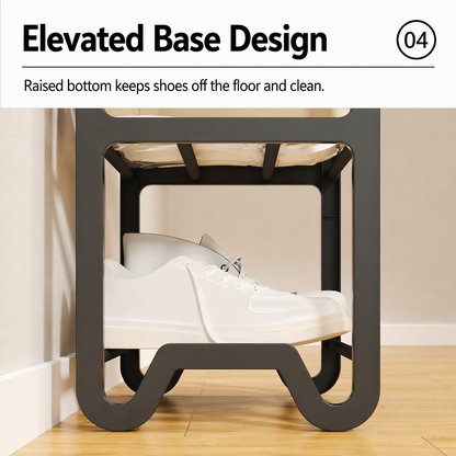 Multi-Layer Shoe Rack Organizer (Steel Frame, Space Saving)