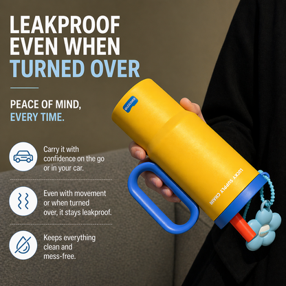 720ML Leak-Proof Thermal Cup with Handle