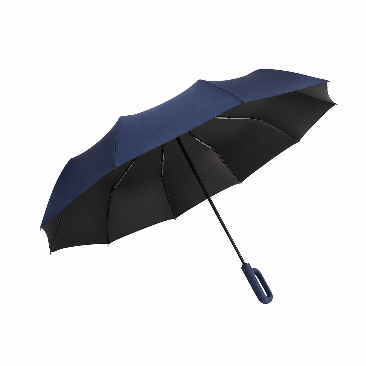 Automatic Hook Handle Umbrella – 125cm Windproof UV Protection Foldable Travel Umbrella