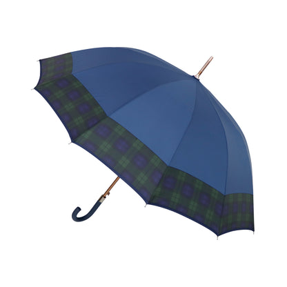 12-Rib Windproof Classic Long Umbrella – Large 115cm Coverage, Durable & Waterproof
