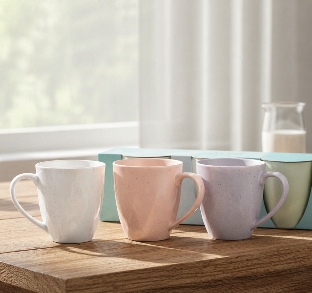 Ceramic Coffee Cup Set (3pcs / 4pcs)