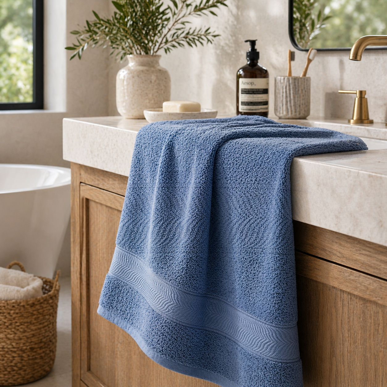 Antibacterial Soft Cotton Bath Towel – 140x70cm
