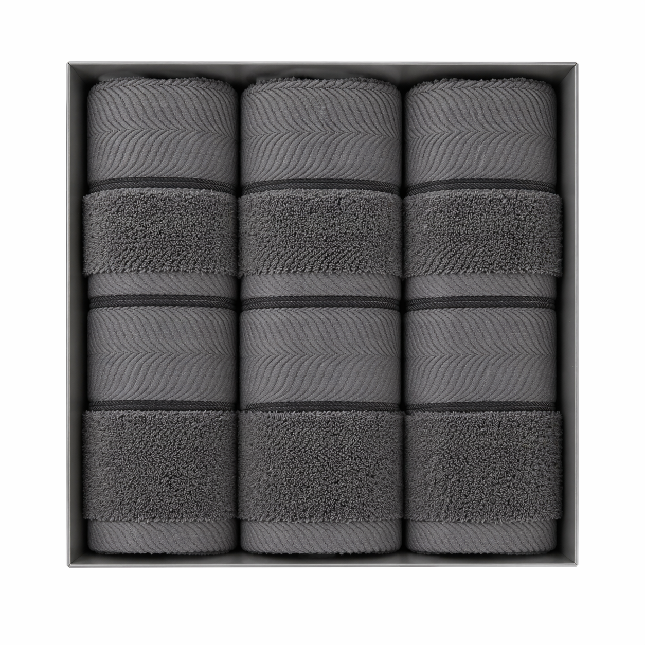Ultra Soft Antibacterial Cotton Towels (6pcs Set) – Super Absorbent & Skin-Friendly