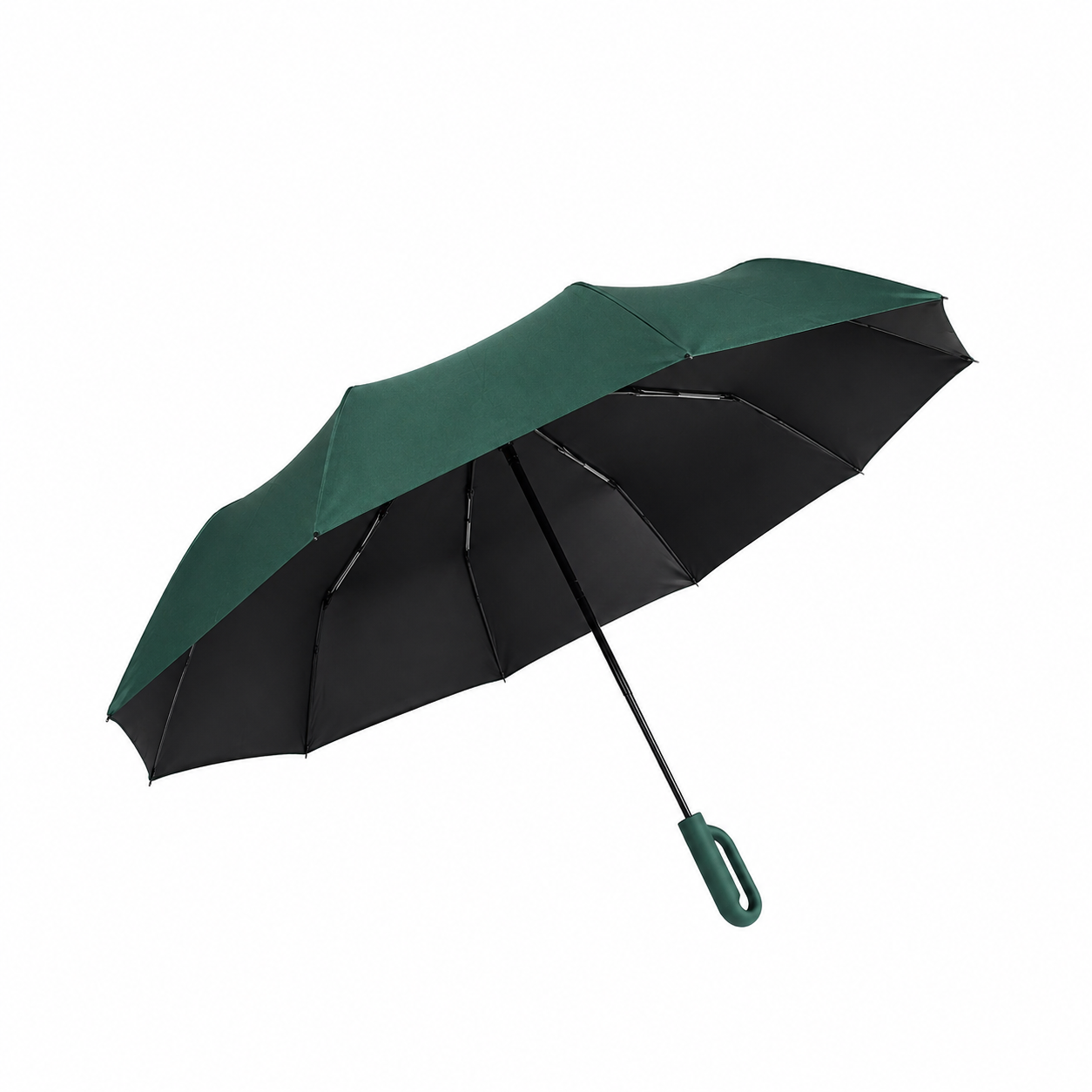 Automatic Hook Handle Umbrella – 125cm Windproof UV Protection Foldable Travel Umbrella