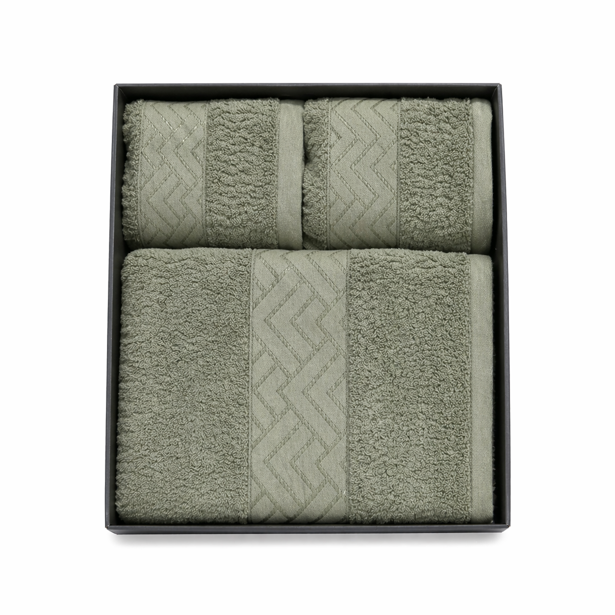 3PCS Cotton Towel Set (Bath & Face Towels)