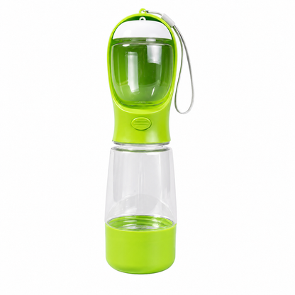 3-in-1 Portable Pet Travel Bottle (Water + Food + Waste Bag)