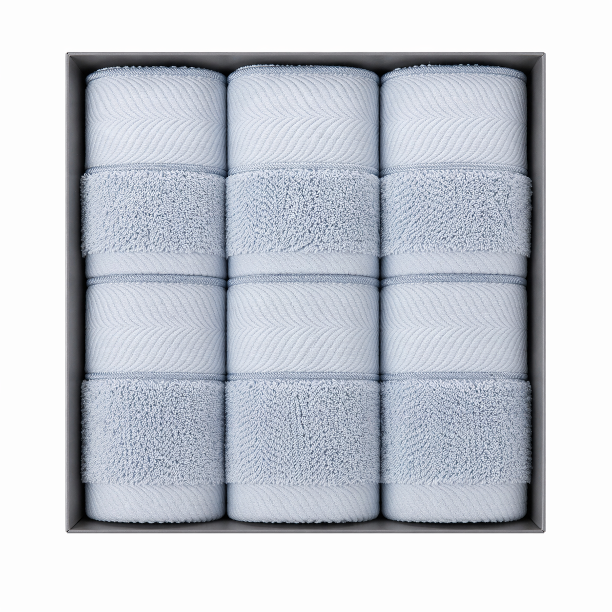 Ultra Soft Antibacterial Cotton Towels (6pcs Set) – Super Absorbent & Skin-Friendly