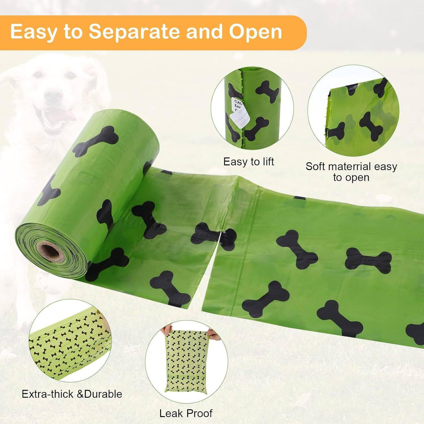 Dog Poop Bags (270pcs / 18 Rolls)