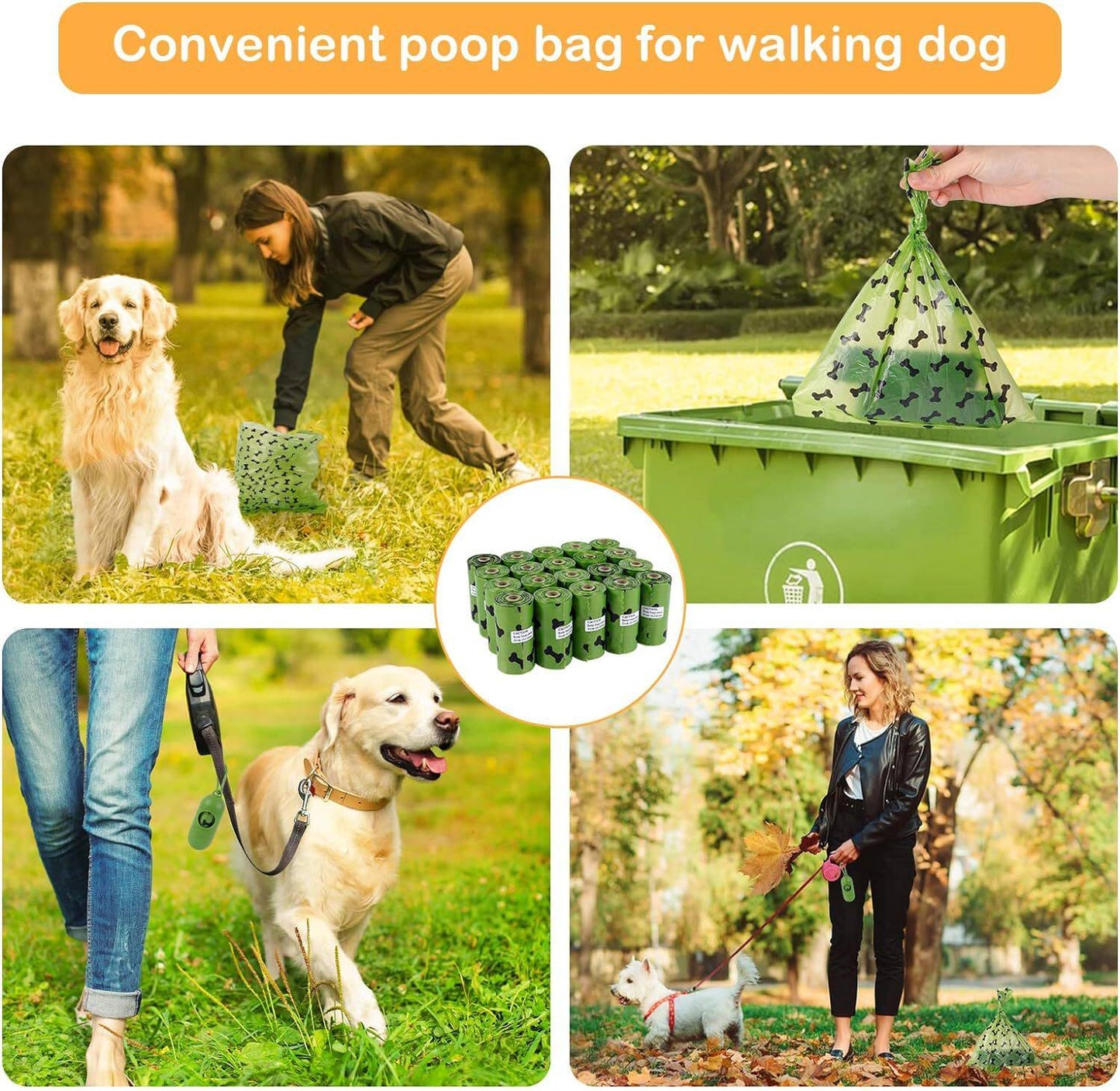 Dog Poop Bags (270pcs / 18 Rolls)