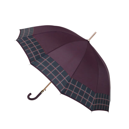 12-Rib Windproof Classic Long Umbrella – Large 115cm Coverage, Durable & Waterproof