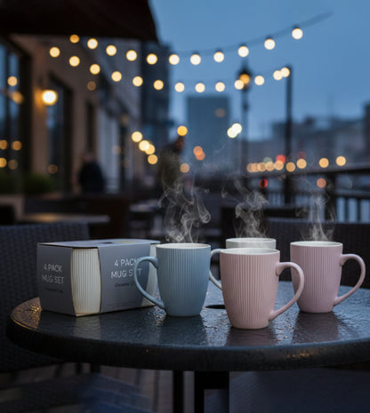 Ceramic Coffee Cup Set (3pcs / 4pcs)