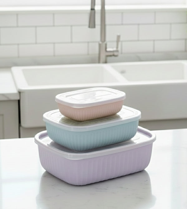 4-Piece Food Storage Container Set – Lightweight & Stackable Meal Prep Boxes