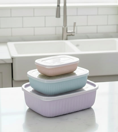 4-Piece Food Storage Container Set – Lightweight & Stackable Meal Prep Boxes