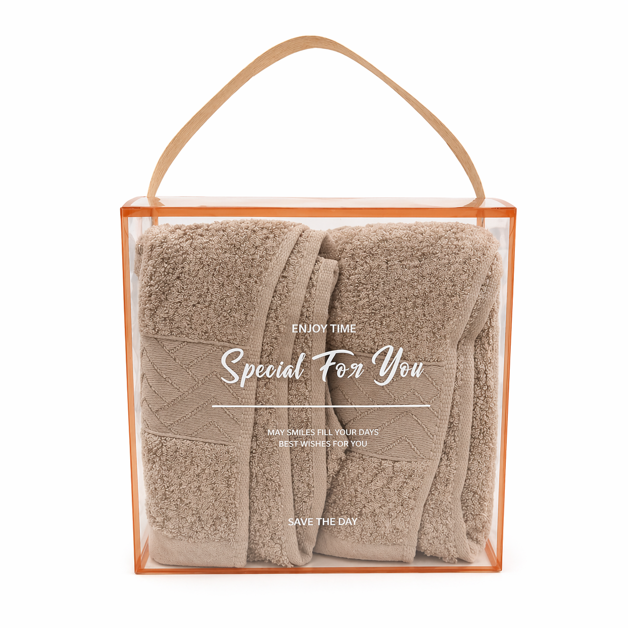 2PCS Soft Cotton Face Towel Set (88x38cm)