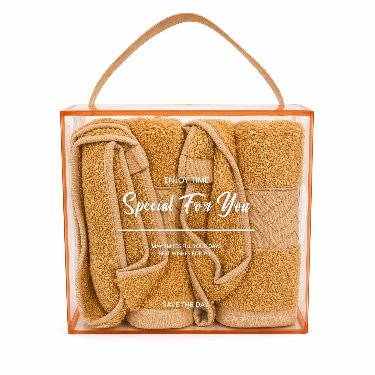 2PCS Soft Cotton Face Towel Set (88x38cm)