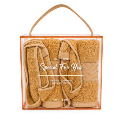 2PCS Soft Cotton Face Towel Set (88x38cm)