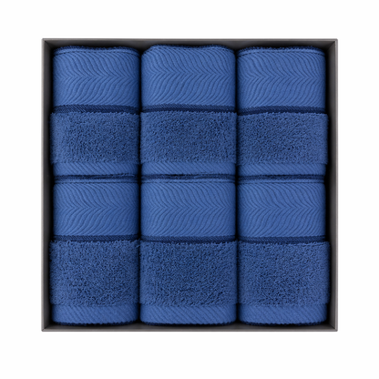 Ultra Soft Antibacterial Cotton Towels (6pcs Set) – Super Absorbent & Skin-Friendly