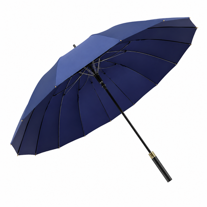 Premium 16 Rib Windproof Business Umbrella – Auto Open Waterproof Long Umbrella