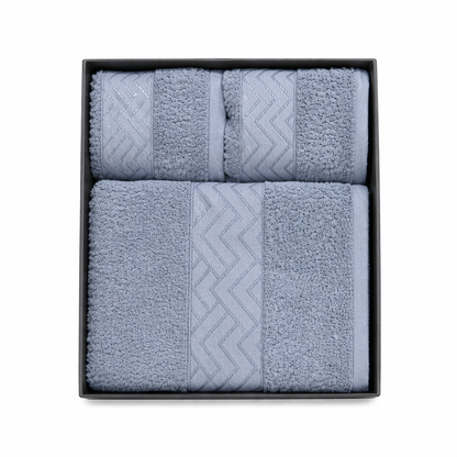 3PCS Cotton Towel Set (Bath & Face Towels)
