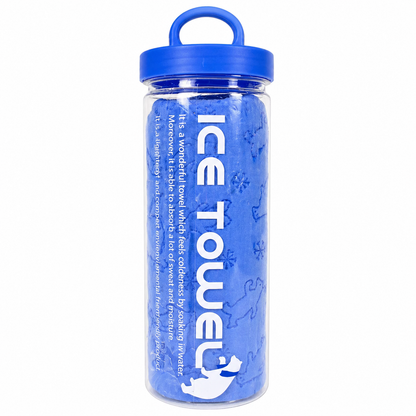 Portable Ice Cooling Towel with Bottle – Quick Dry PVA Sports Towel