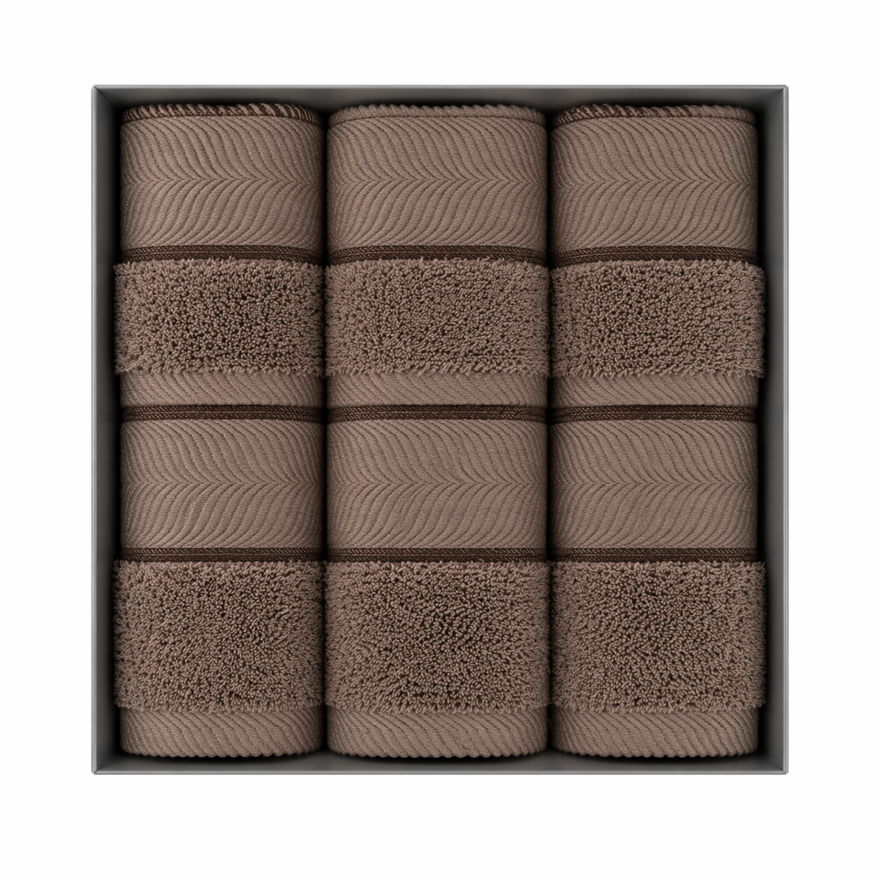 Ultra Soft Antibacterial Cotton Towels (6pcs Set) – Super Absorbent & Skin-Friendly