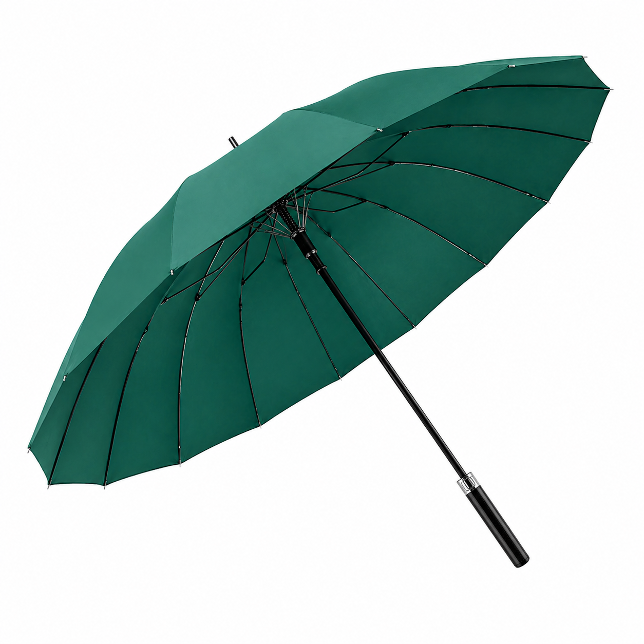 Premium 16 Rib Windproof Business Umbrella – Auto Open Waterproof Long Umbrella