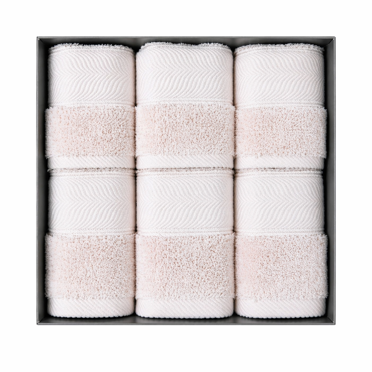 Ultra Soft Antibacterial Cotton Towels (6pcs Set) – Super Absorbent & Skin-Friendly