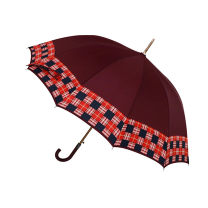 12-Rib Windproof Classic Long Umbrella – Large 115cm Coverage, Durable & Waterproof