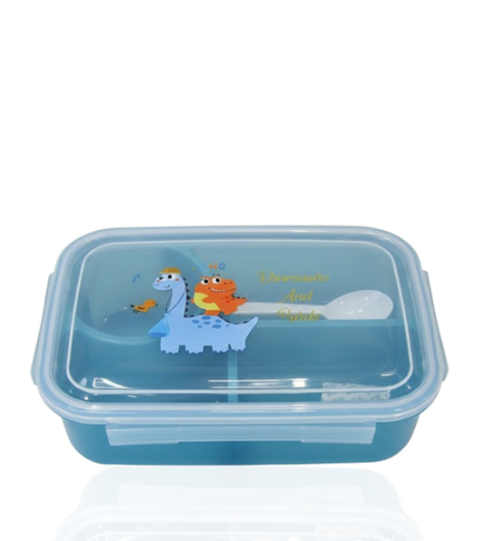 Kids Bento Lunch Box with Compartments (Dinosaur Design)