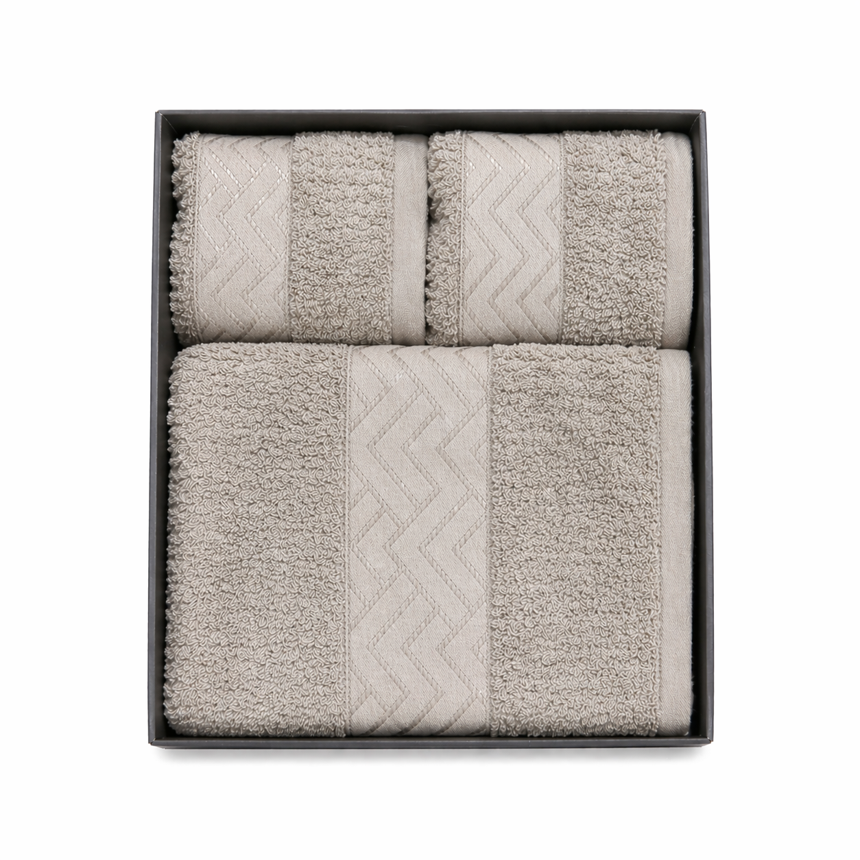 3PCS Cotton Towel Set (Bath & Face Towels)