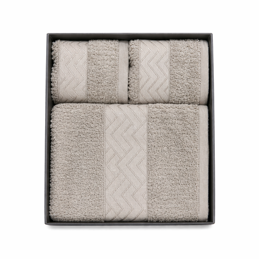 3PCS Cotton Towel Set (Bath & Face Towels)