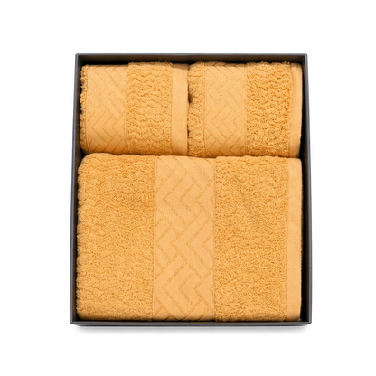 3PCS Cotton Towel Set (Bath & Face Towels)
